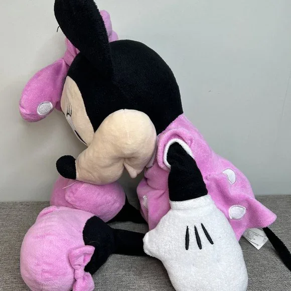 Disney Large Minnie Mouse Plush 25" Pink Polka Dots Stuffed Toy Age 2+ - Picture 9 of 14